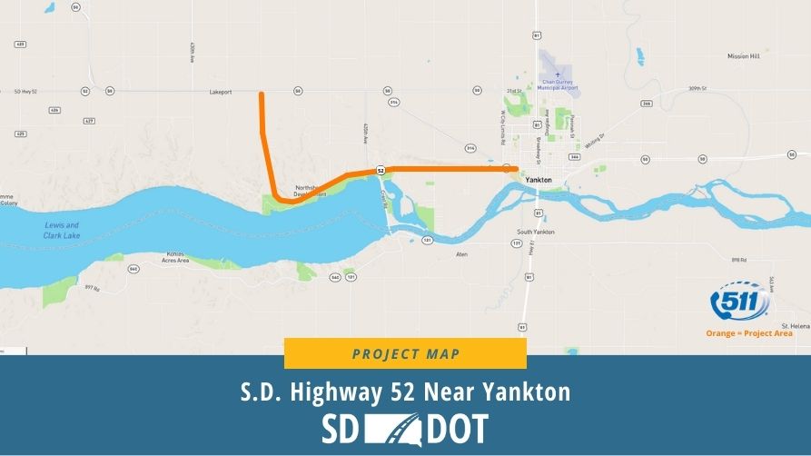 Resurfacing Project Scheduled to Begin on S.D. Highway 52 Near Yankton