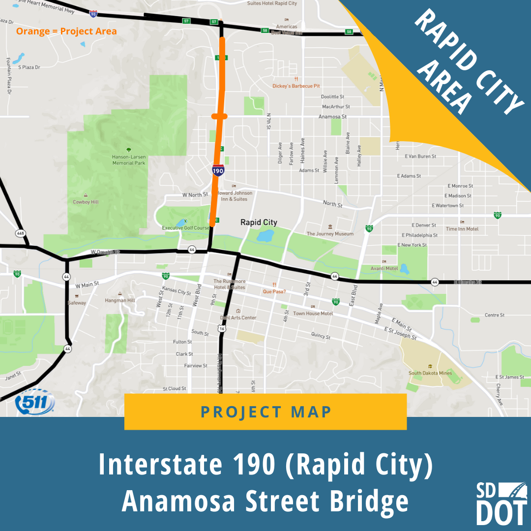 Temporary Intersection Closure Scheduled for Anamosa Street Bridge Project in Rapid City News