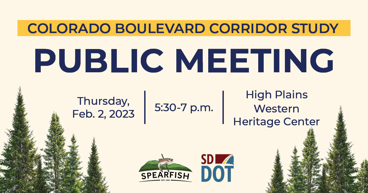 SDDOT Seeks Public Input for Spearfish Colorado Boulevard Corridor Study News