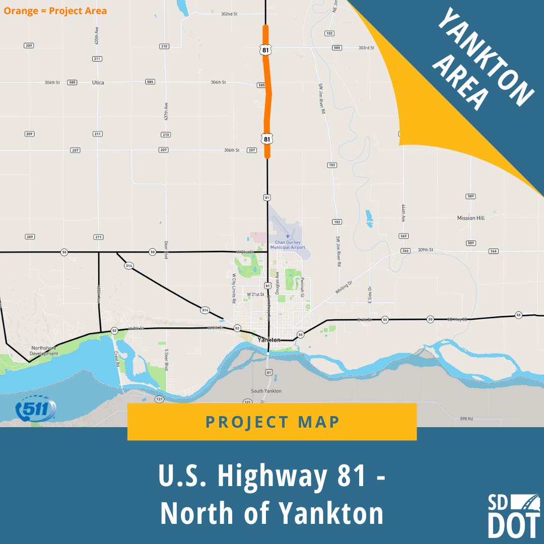 Traffic Switch Planned on U.S. Highway 81 Project North of Yankton - News