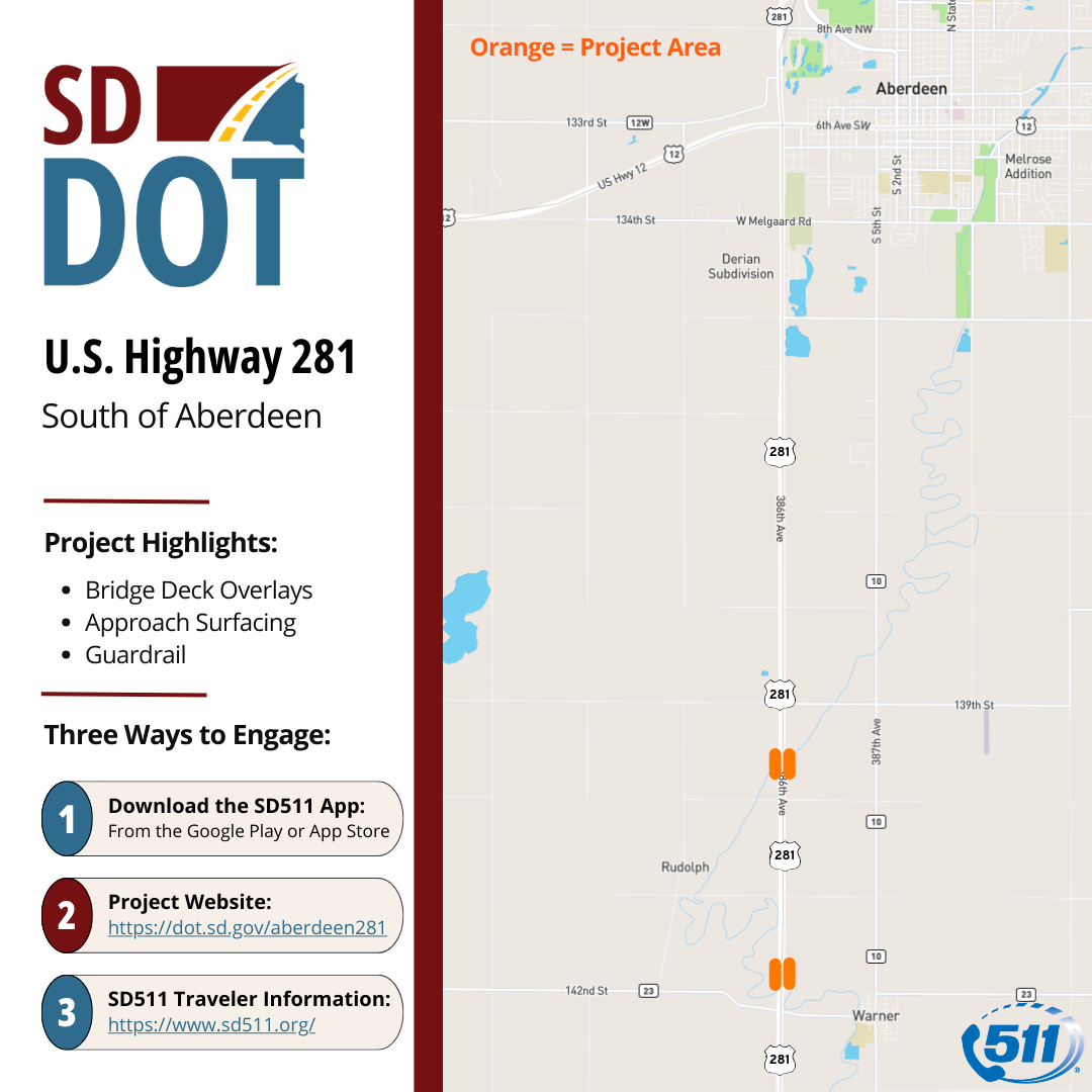 Bridge Maintenance Project Scheduled to Begin U.S. Highway 281 between ...